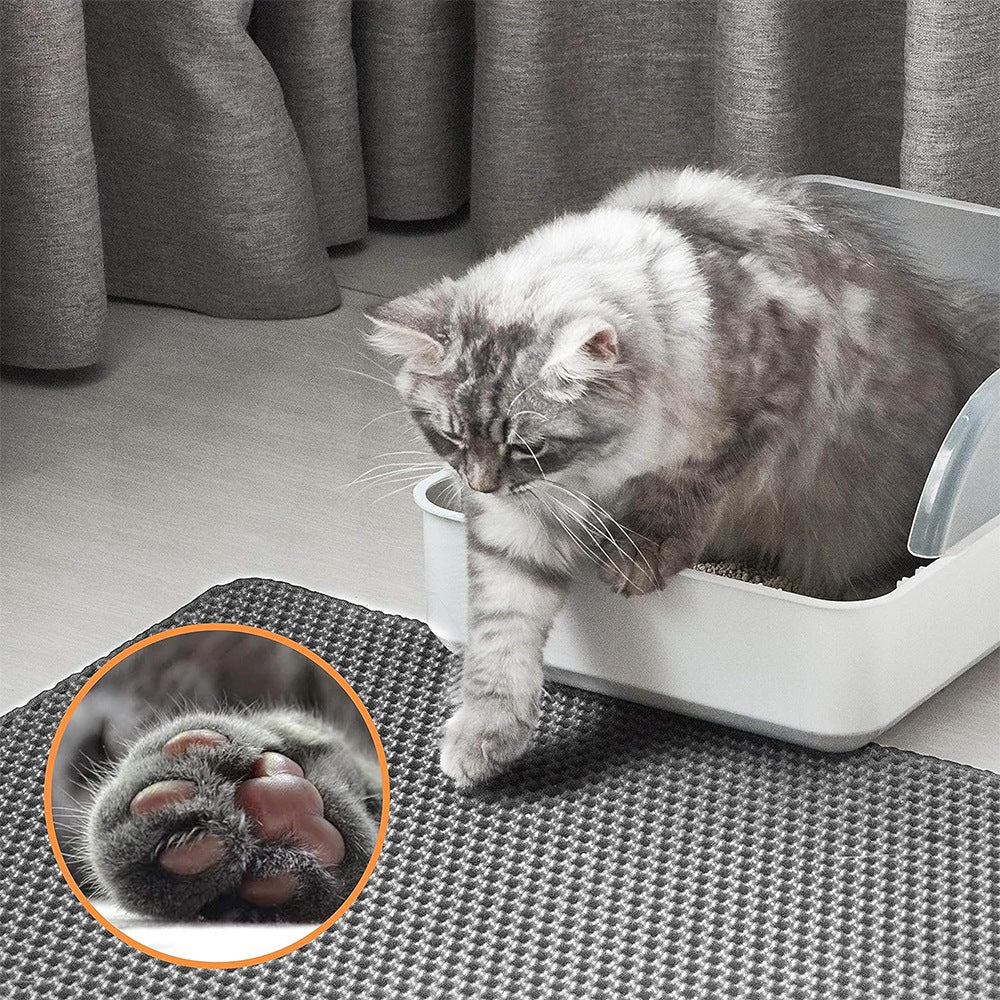 Doppelschichtige Katzenstreu-Matte – Sauberkeit und Komfort