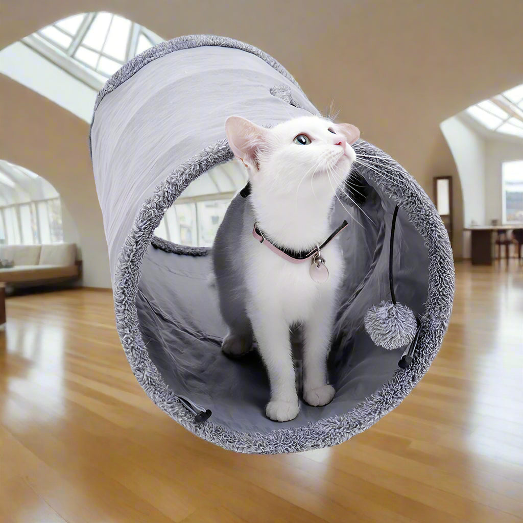 Langer Katzen-Spieltunnel