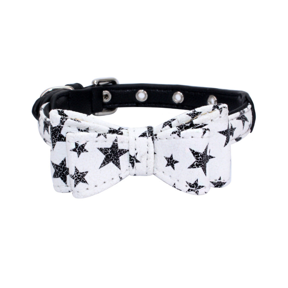 Leder-Fliege-Halsband | Elegantes Accessoire für Hunde & Katzen