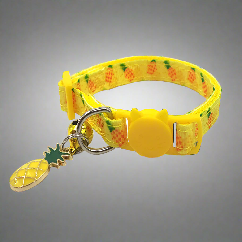 Nylon-Halsband mit Glöckchen | Frucht-Designs für Katzen