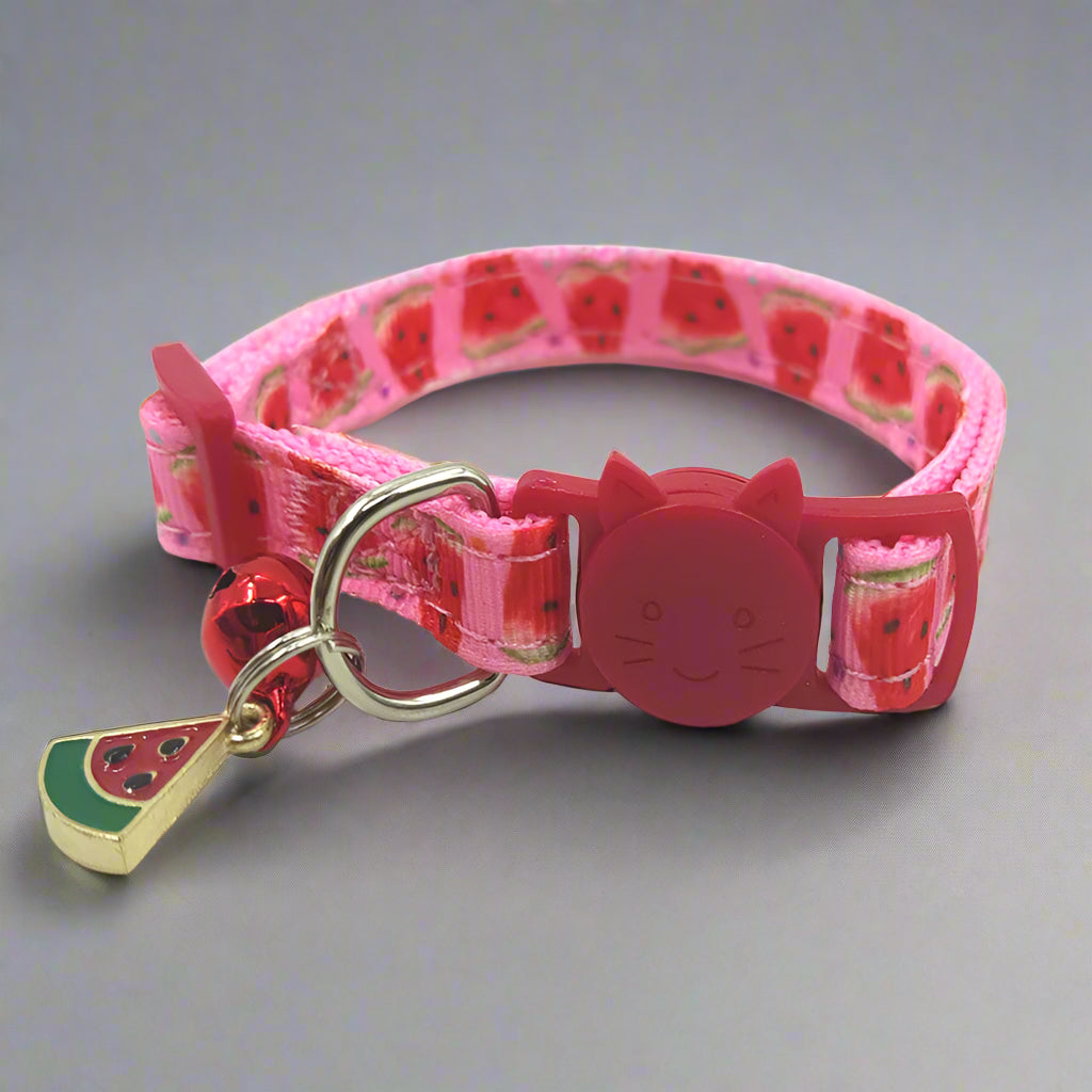 Nylon-Halsband mit Glöckchen | Frucht-Designs für Katzen