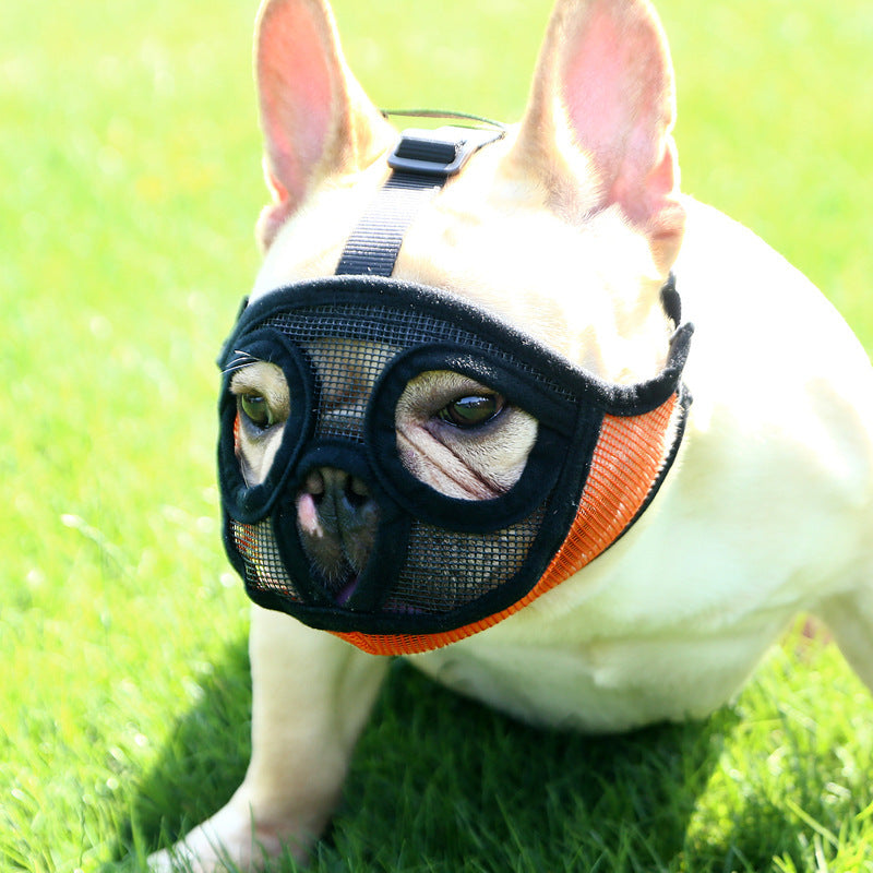Atmungsaktiver Maulkorb für Französische Bulldoggen