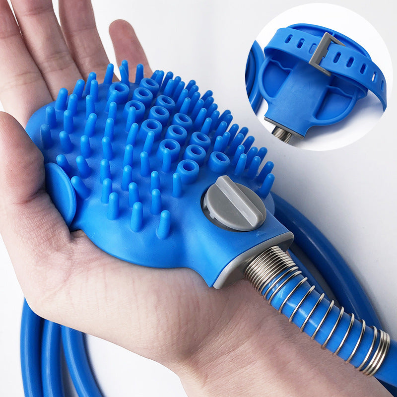 Multifunktionale Tier-Duschbürste | Handbrause mit Massagenoppen. Von FurLaati !
