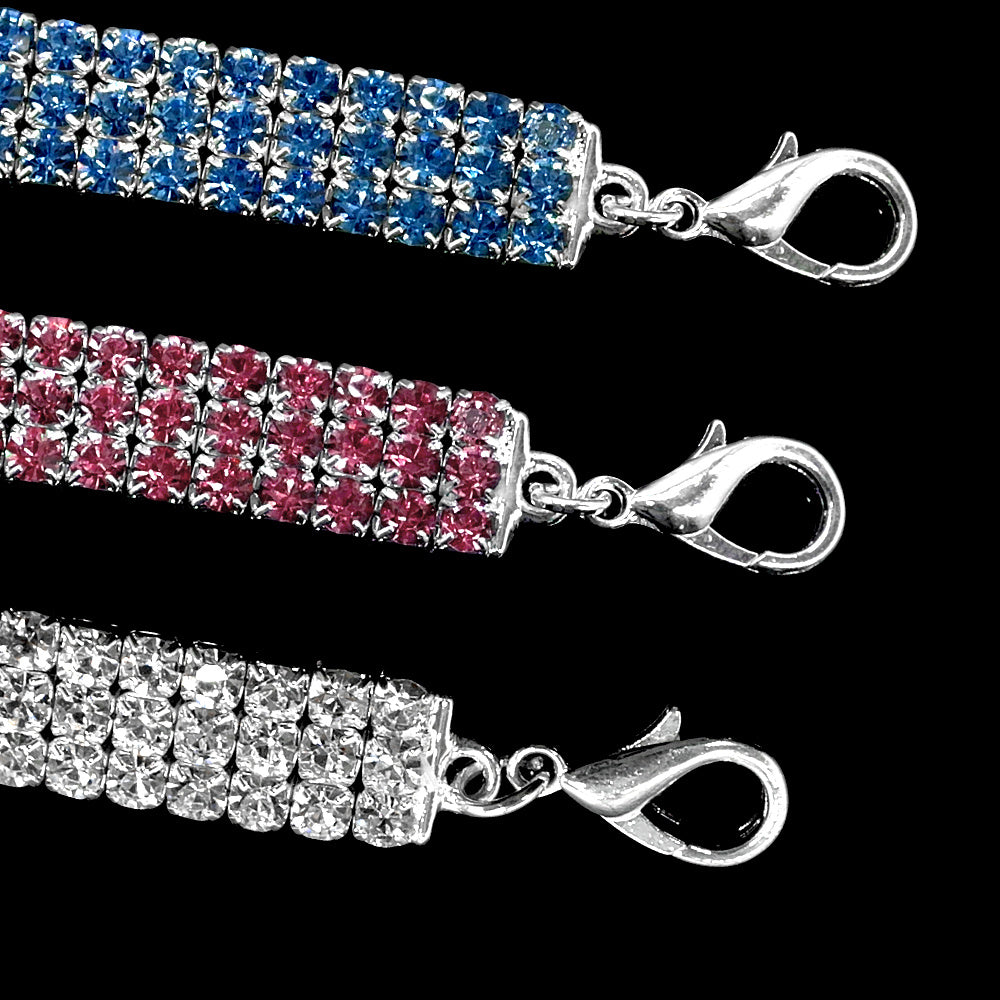 Glamour-Halsband mit Strasssteinen | Elegantes Schmuck-Accessoire für Haustiere