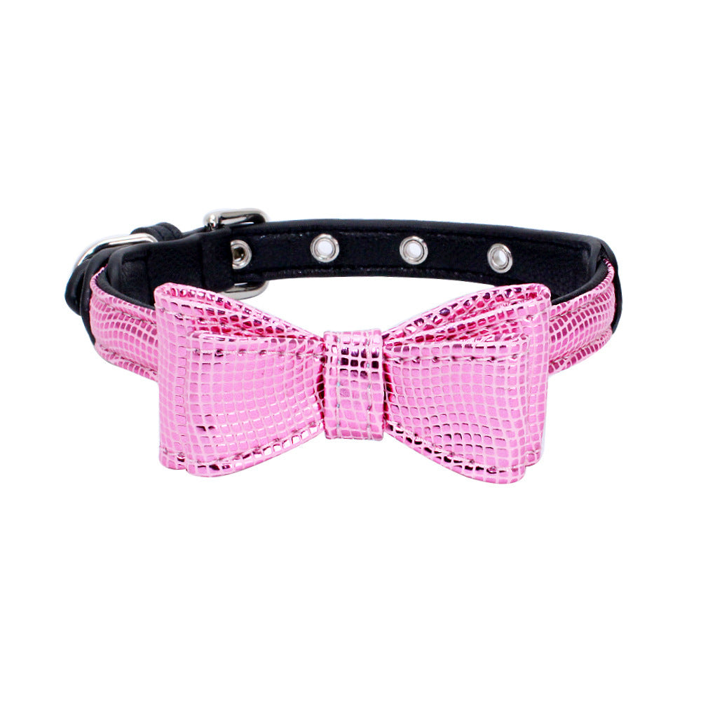 Leder-Fliege-Halsband | Elegantes Accessoire für Hunde & Katzen