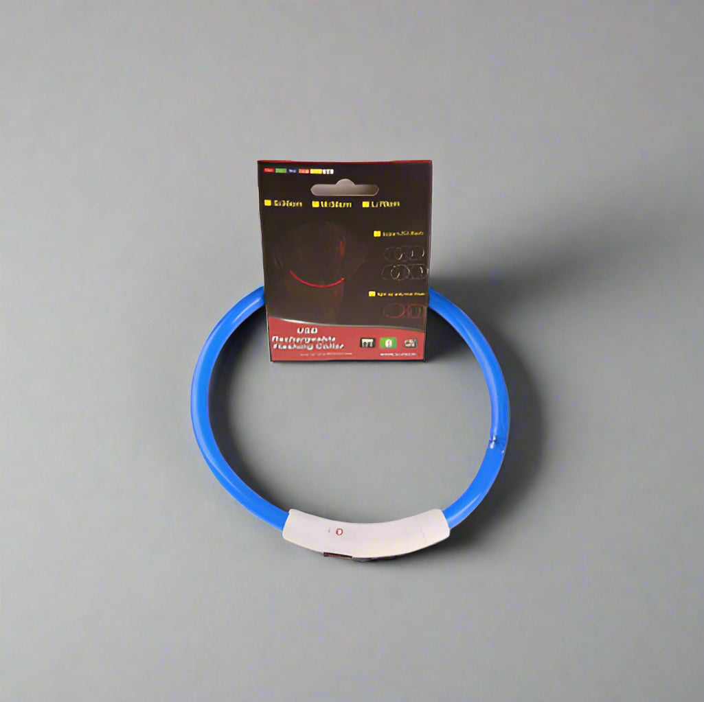 Wiederaufladbares LED-Halsband | USB-Halsband mit 3 Lichtmodi. Von FurLaati!