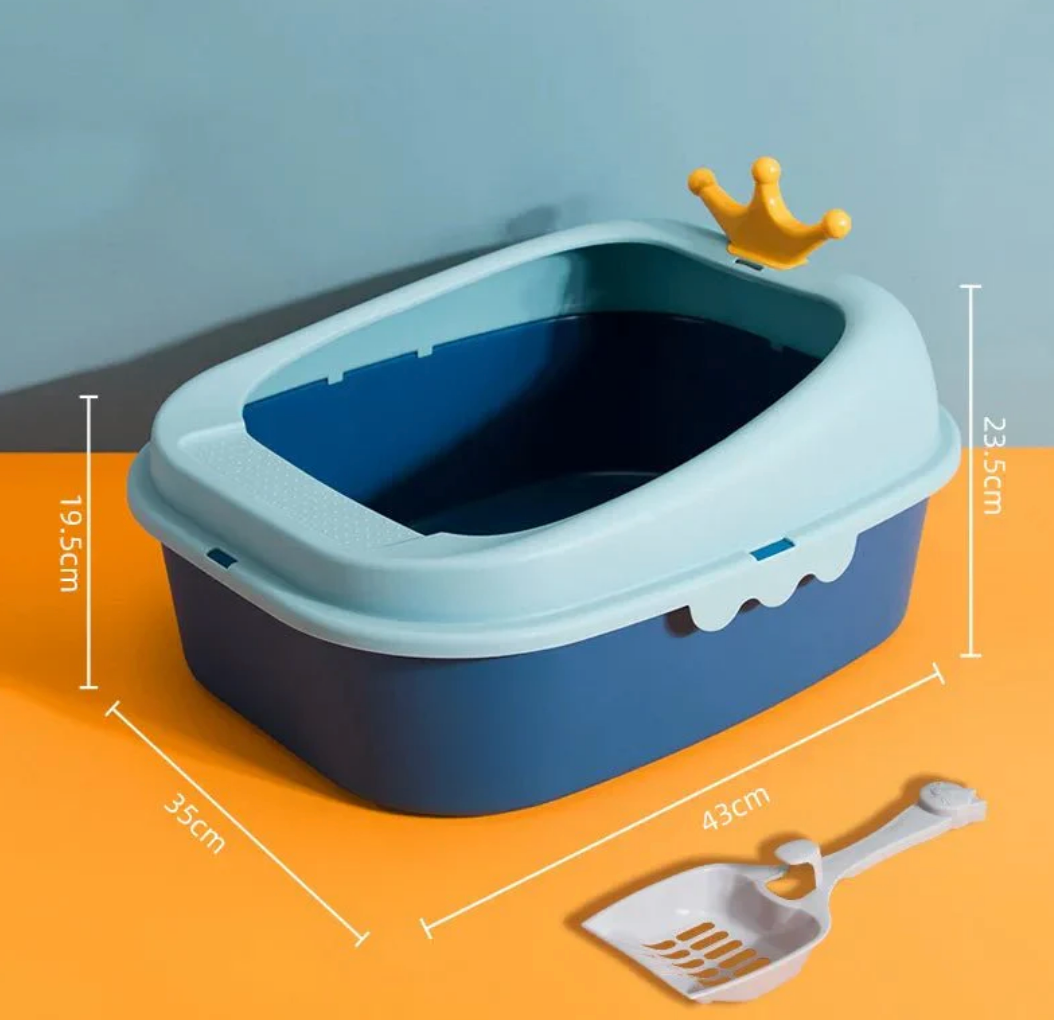 Sauberes Reich" Katzentoilette – Geräumig, Anti-Spritz & Höchster Komfort für Ihre Katze. Fon Furlaati Detailansicht (Bild…