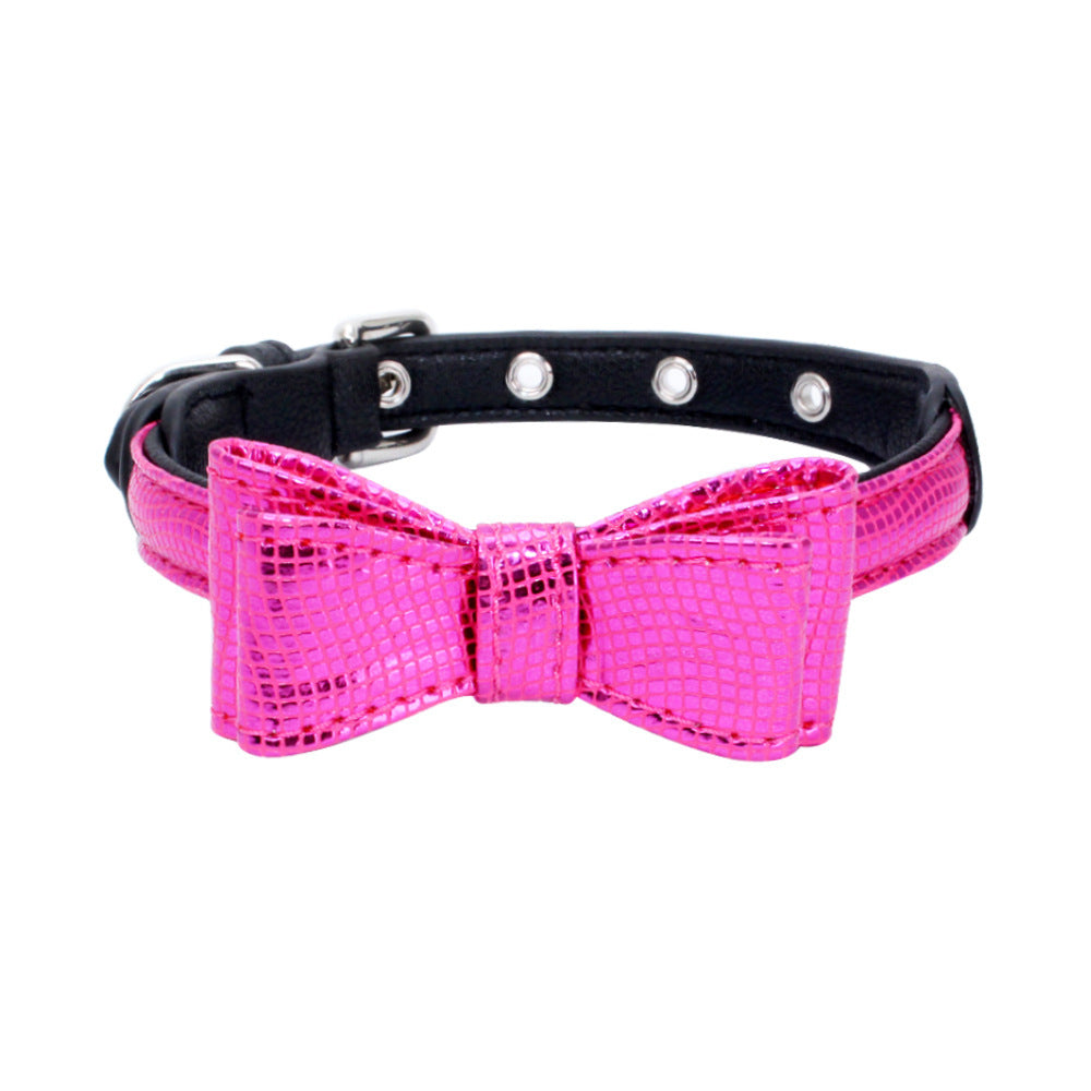 Leder-Fliege-Halsband | Elegantes Accessoire für Hunde & Katzen