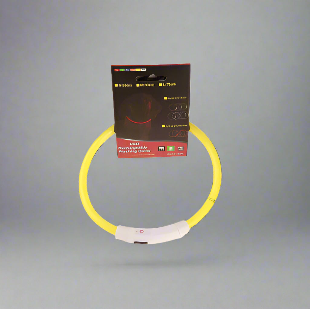 Wiederaufladbares LED-Halsband | USB-Halsband mit 3 Lichtmodi. Von FurLaati!