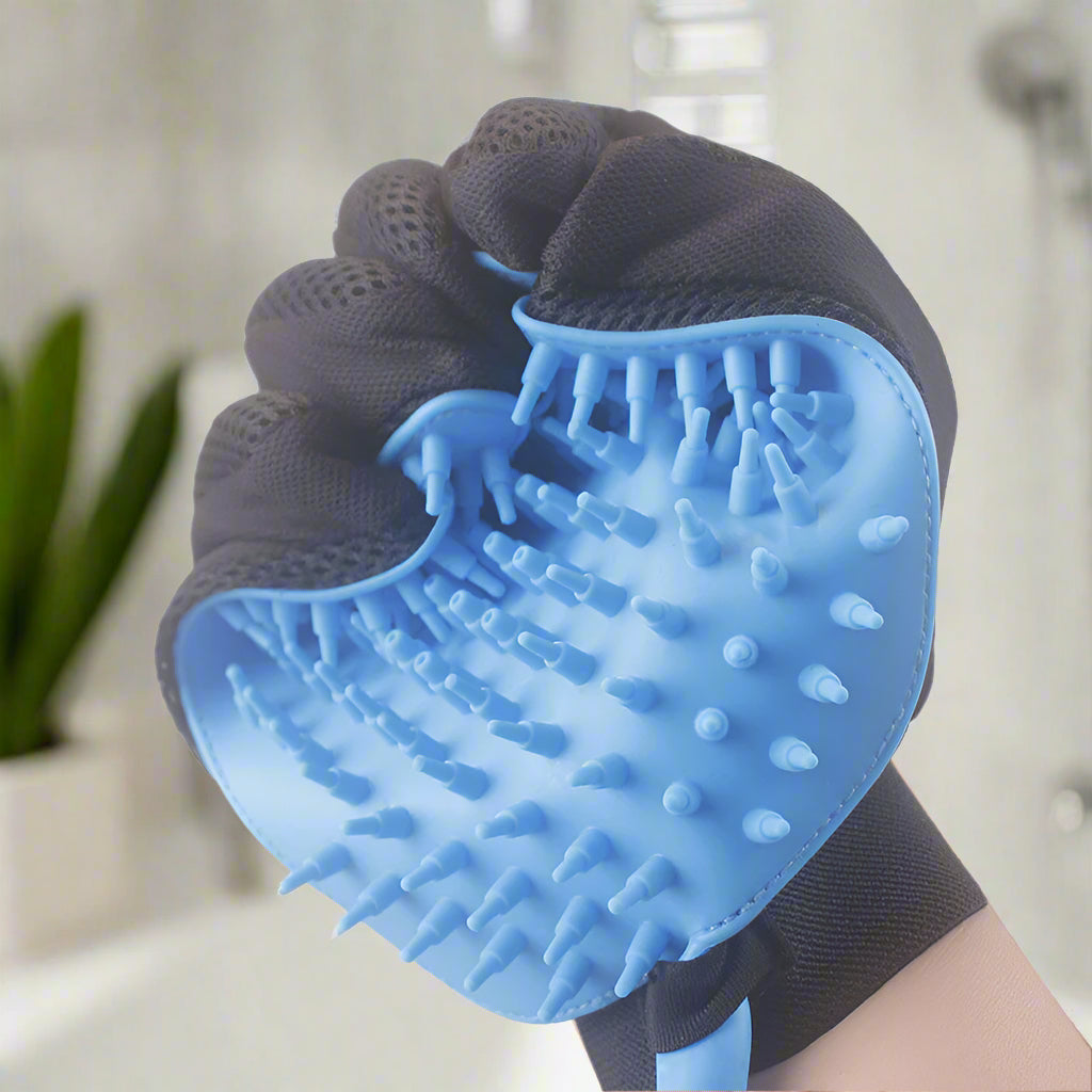 Massage-Duschhandschuh für Haustiere | Waschbürste mit Wasseranschluss