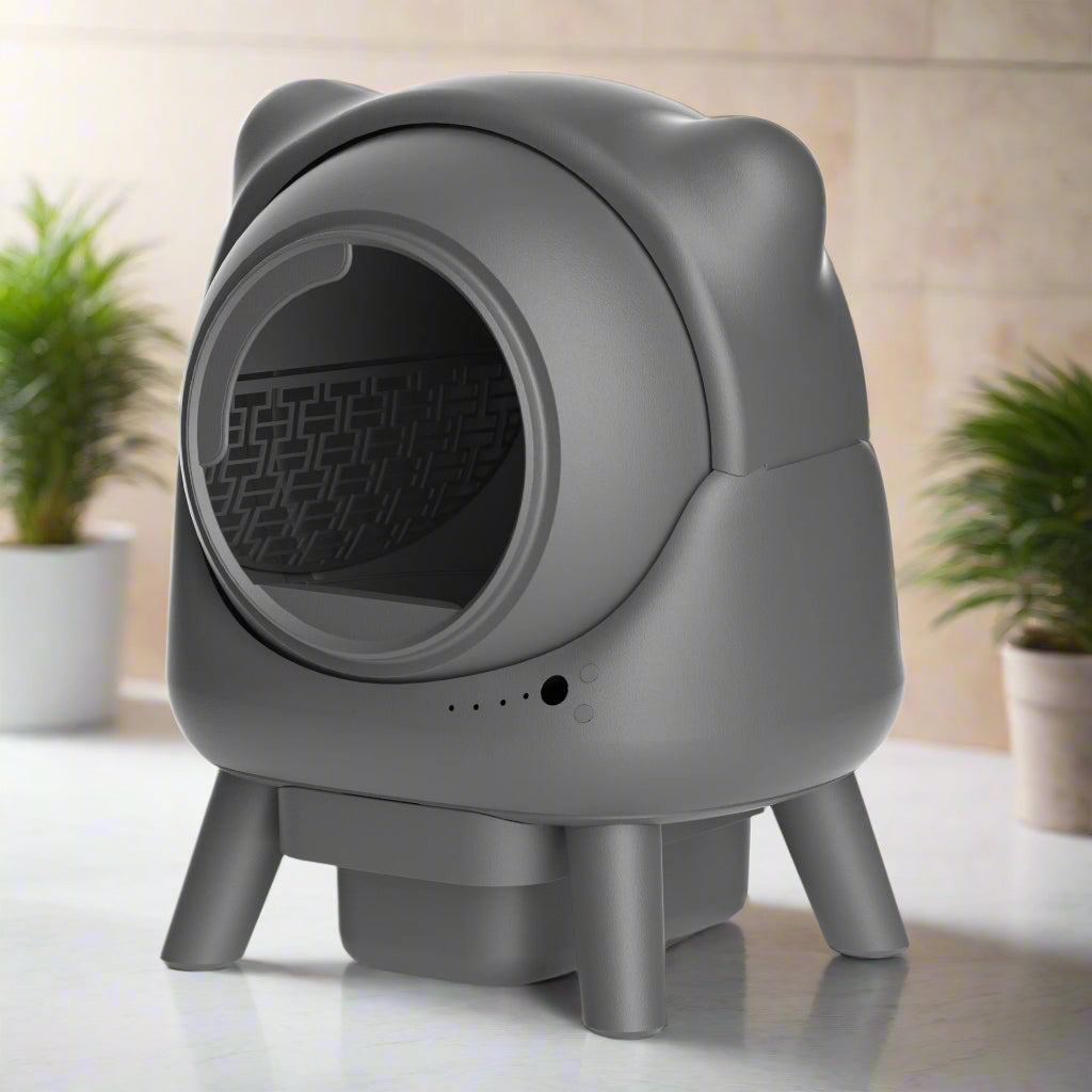 Intelligente Roll-Katzentoilette mit Spritzschutz Von FurLaati