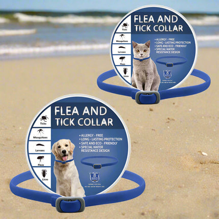 Detailansicht: Blue new composite material insect repellent collar / 65cm dog bag des Produkts Schutz-Halsband gegen Flöhe,…