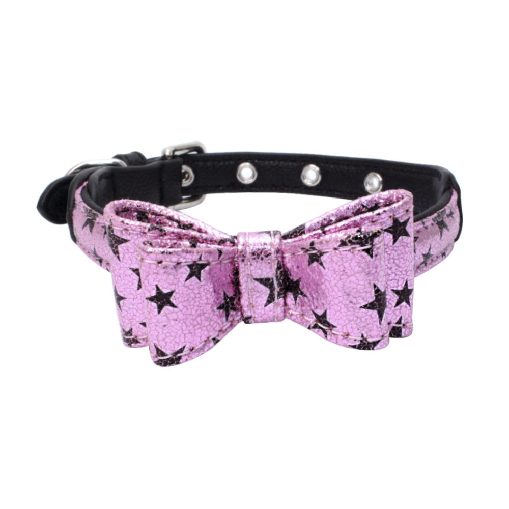 Leder-Fliege-Halsband | Elegantes Accessoire für Hunde & Katzen