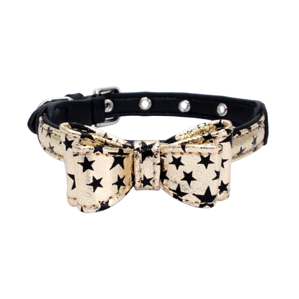 Leder-Fliege-Halsband | Elegantes Accessoire für Hunde & Katzen