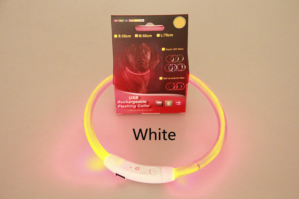 Wiederaufladbares LED-Halsband | USB-Halsband mit 3 Lichtmodi. Von FurLaati!