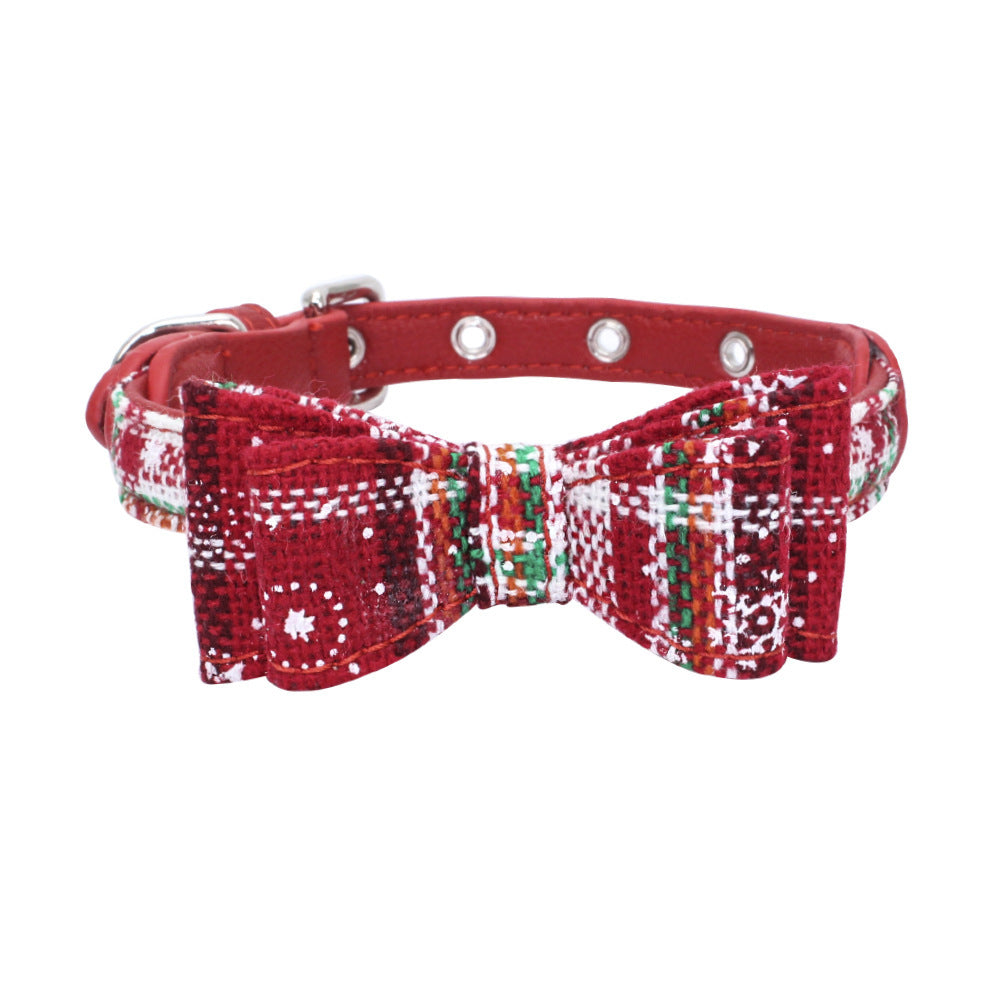Leder-Fliege-Halsband | Elegantes Accessoire für Hunde & Katzen