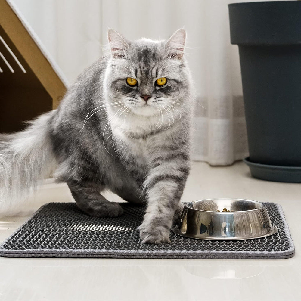 Doppelschichtige Katzenstreu-Matte – Sauberkeit und Komfort