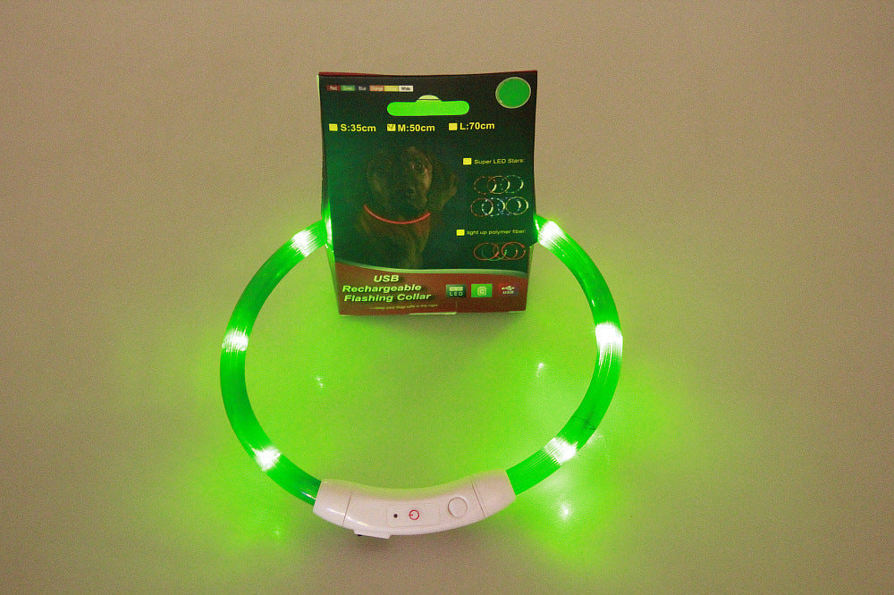 Wiederaufladbares LED-Halsband | USB-Halsband mit 3 Lichtmodi. Von FurLaati!