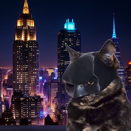 Detailansicht: black / 9cm des Produkts Batman-Katzenmaske mit Ohren- und Augenausschnitten von FurLaati