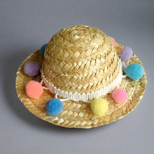 Haustier-Sonnenbrille & Strohhut Set