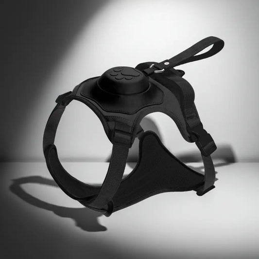 Detailansicht: BLUE / M des Produkts Geschirr & Rollleine "Hands Free" (Hebegriff) Vibe Geeks Ultimate 3 in 1, Von FurLaati !