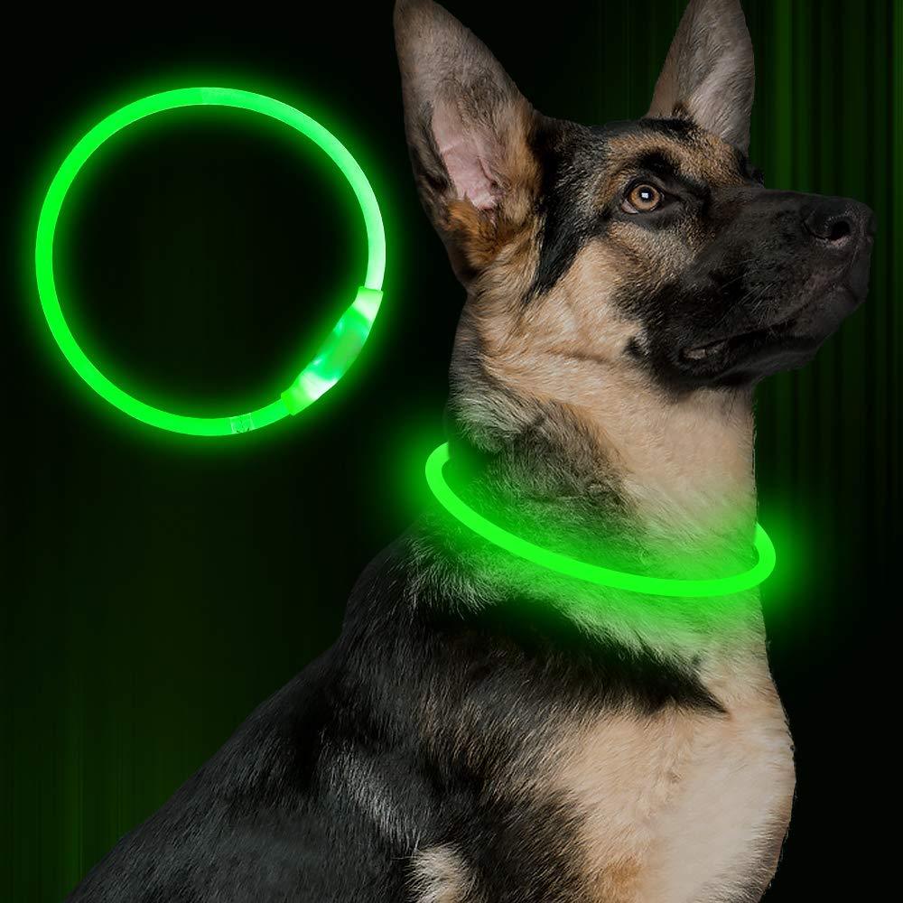Wiederaufladbares LED-Halsband | USB-Halsband mit 3 Lichtmodi. Von FurLaati!