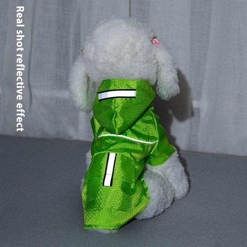 Wasserdichter und Reflektierender Regenmantel für Hunde und Katzen. Von FurLaati