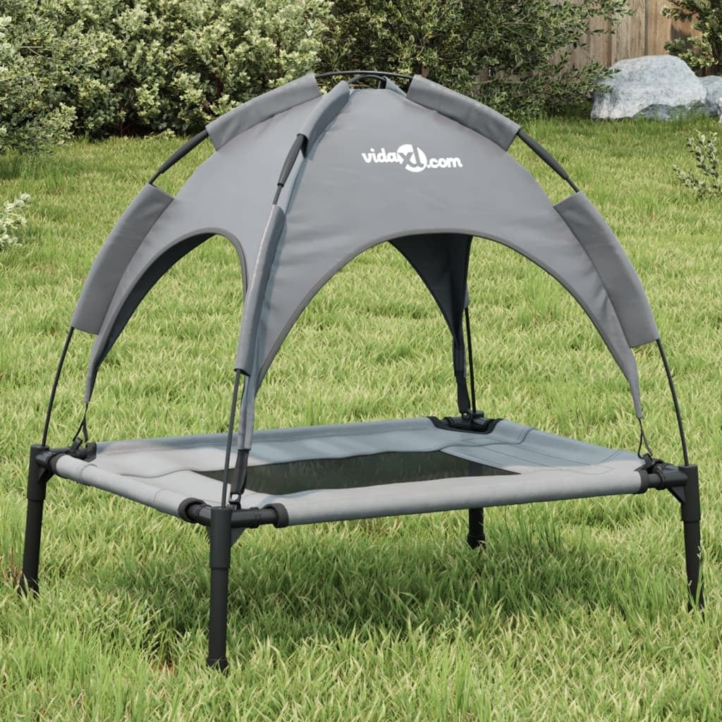 Stilvolle Outdoor-Hundeliege mit Sonnendach aus Oxford-Gewebe Von FurLaati