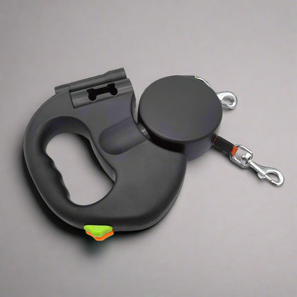 Doppel-Hundeleine mit LED-Licht und Kotbeutelspender von FurLaati