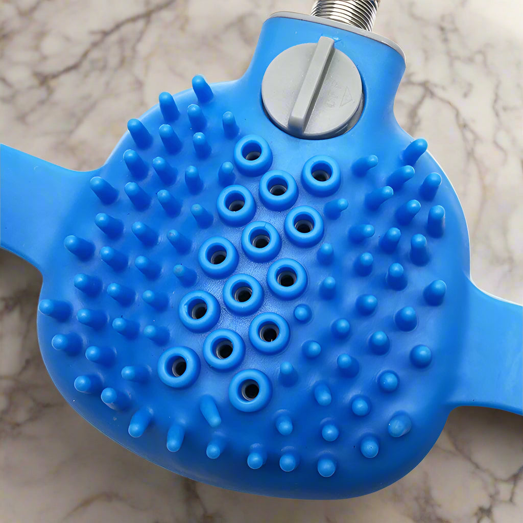 Multifunktionale Tier-Duschbürste | Handbrause mit Massagenoppen. Von FurLaati !