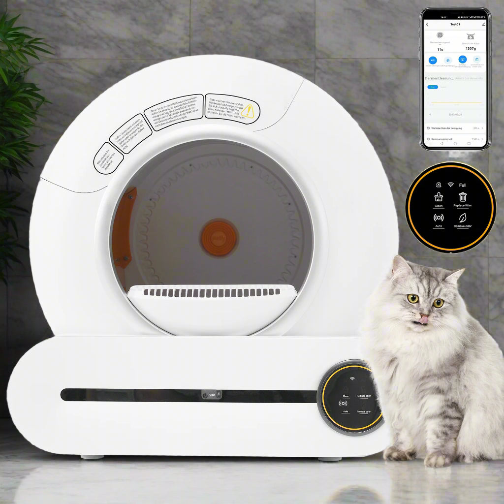 Automatische Katzentoilette, Selbstreinigendes Katzenklo, Intelligentes Katzen-WC. Von FurLaati