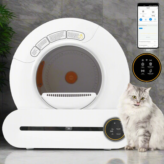 Automatische Katzentoilette, Selbstreinigendes Katzenklo, Intelligentes Katzen-WC. Von FurLaati Detailansicht (Bild 2) des…