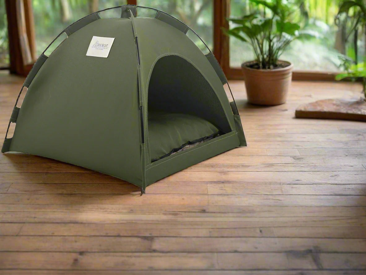 Cat Tent Cooling Mat Dog House Pet Sofa Camping Dog Bed With Cushion For Dog Kennel Indoor Cat Nest Cat Bed Pets Products