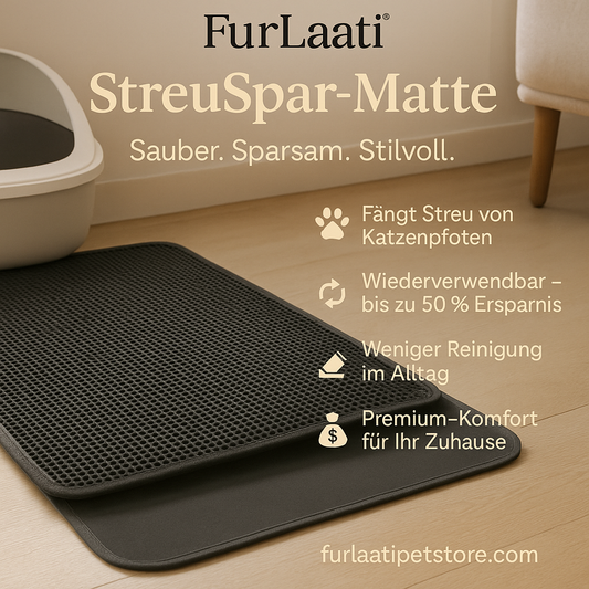 Luxus Katzenstreu-Matte "Saubere Pfoten" von FurLaati (50% RABATT)