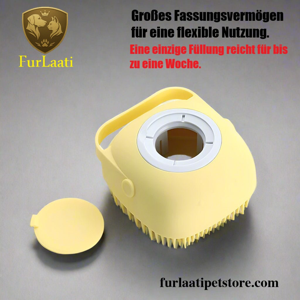 Luxuriöser Silikon-Badebürste mit Shampoo-Spender & Massagefunktion