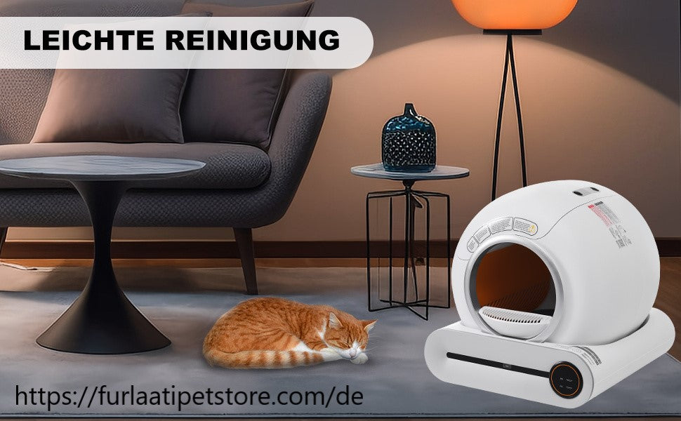 Automatische Katzentoilette, Selbstreinigendes Katzenklo, Intelligentes Katzen-WC. Von FurLaati