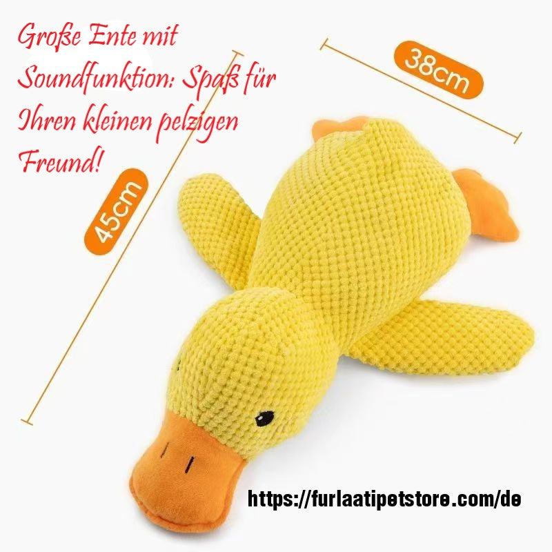 Plüsch-Ente mit Soundfunktion für Haustiere Von FurLaati