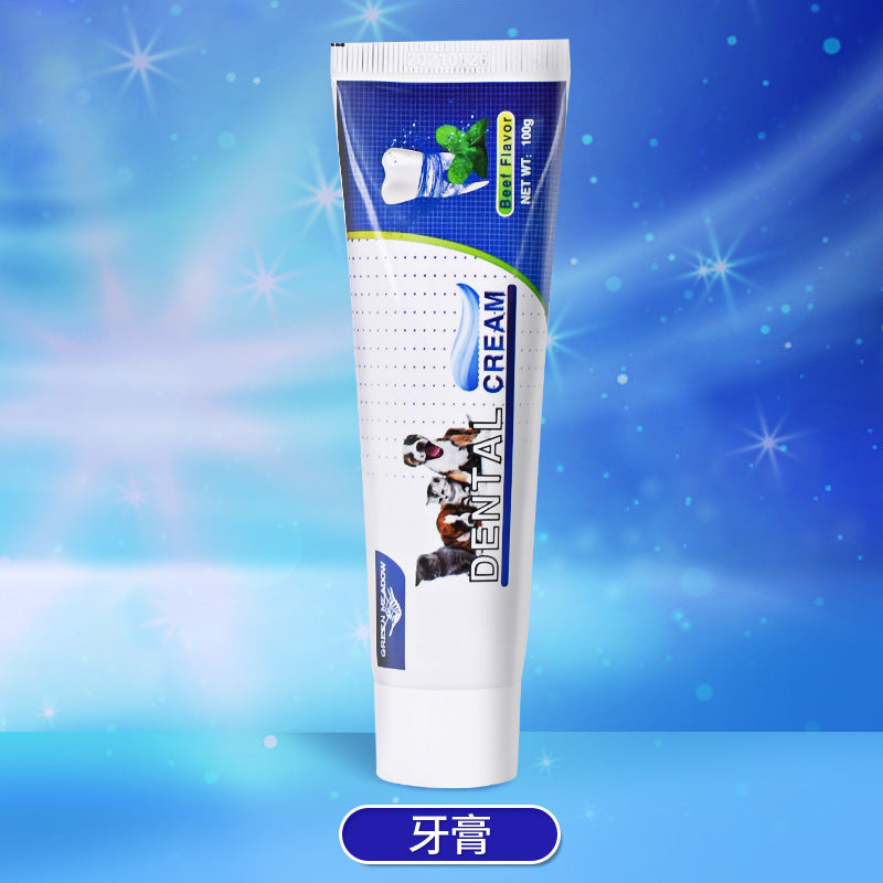 Premium All-in-One Zahnreinigungs-Set mit ESSBARER Zahnpasta für Hunde & Katzen – Ausgezeichneter Bestseller