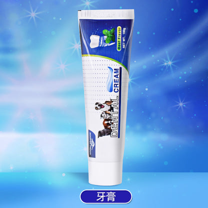 Premium All-in-One Zahnreinigungs-Set mit ESSBARER Zahnpasta für Hunde & Katzen – Ausgezeichneter Bestseller