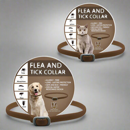 Schutz-Halsband gegen Flöhe, Zecken und andere Insekten für Hund & Katze von FurLaati
