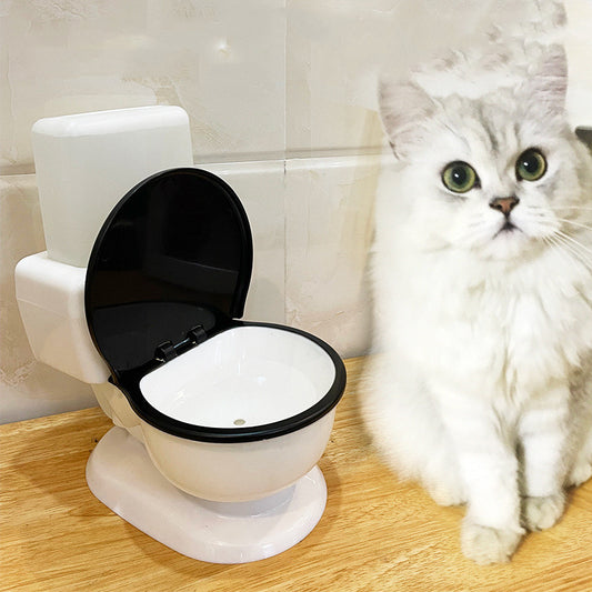 Modischer und lustiger Katzentoiletten-Trinkbrunnen
