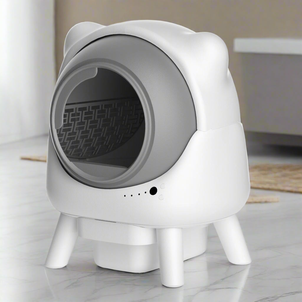 Intelligente Roll-Katzentoilette mit Spritzschutz Von FurLaati