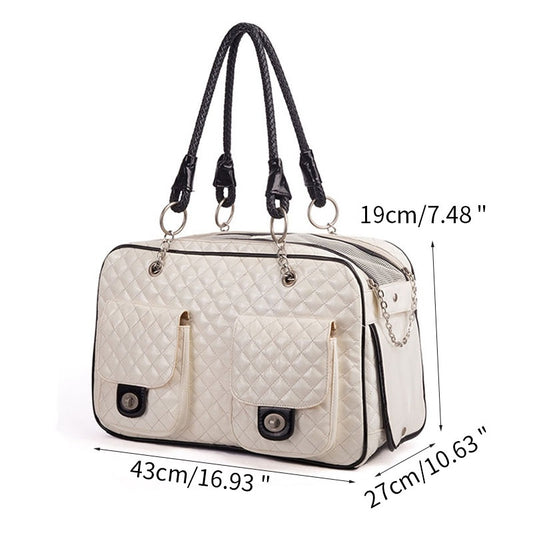 Elegante Tragetasche für Haustiere aus PVC
