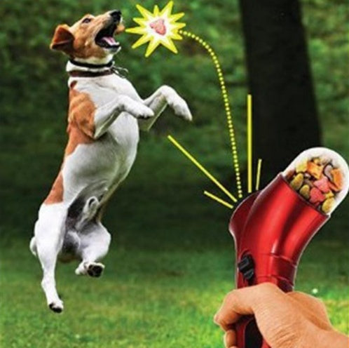 Leckerli-Schleuder für Hund und Katze