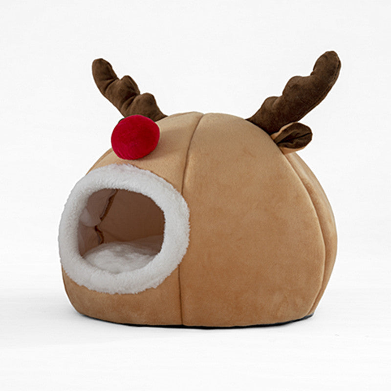 Rentier-Haustierhaus | Kuschelige Höhle für Weihnachten. Von FurLaati!