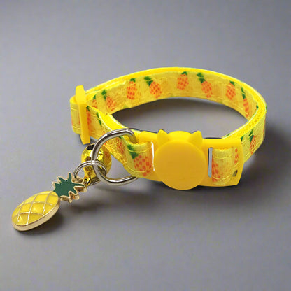 Nylon-Halsband mit Glöckchen | Frucht-Designs für Katzen