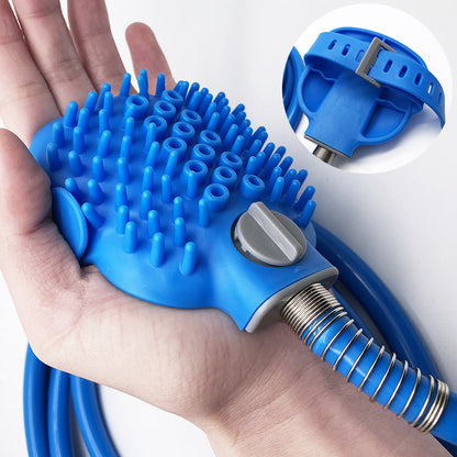 Multifunktionale Tier-Duschbürste | Handbrause mit Massagenoppen. Von FurLaati !