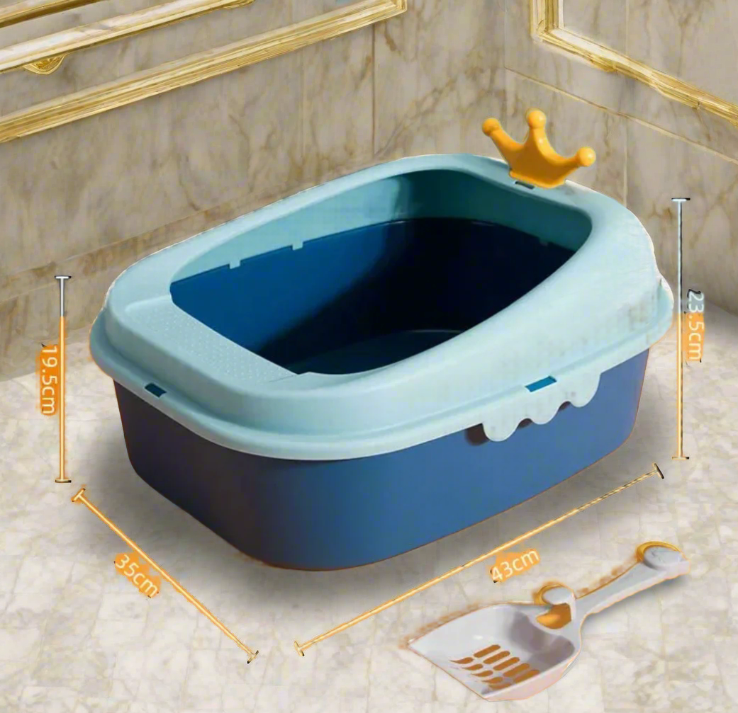 "Sauberes Reich" Katzentoilette – Geräumig, Anti-Spritz & Höchster Komfort für Ihre Katze. Fon Furlaati