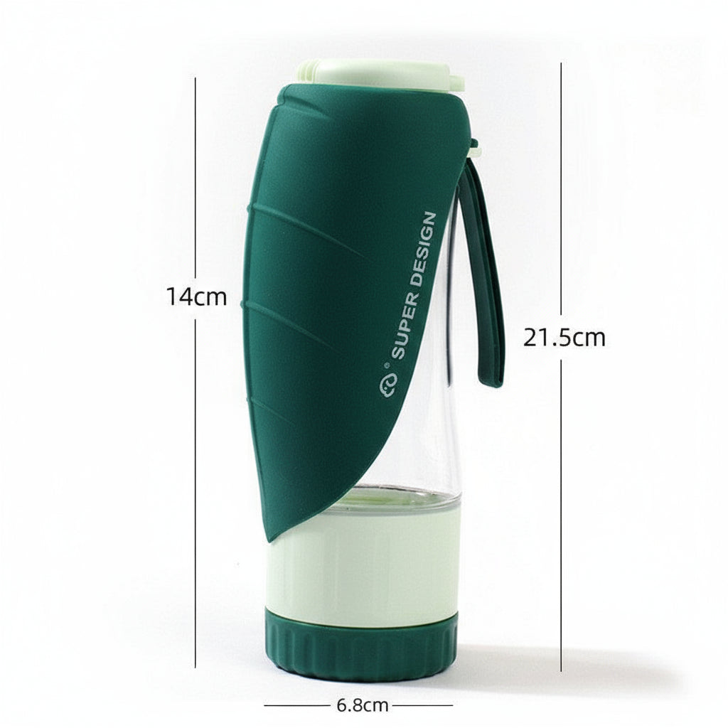 Detailansicht: Dark green - Water grain cup des Produkts Trinkflasche. Die 2-in-1-Designlösung Reiseflasche mit…