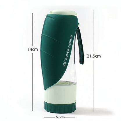 Detailansicht: Dark green - Water grain cup des Produkts Trinkflasche. Die 2-in-1-Designlösung Reiseflasche mit…